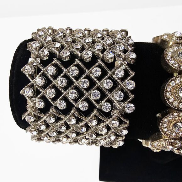 Bundle of 8 Wearable Beaded and Rhinestone Fashion Bracelets - Picture 2 of 8